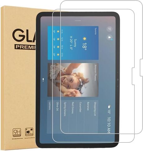 Screen Protector for Echo Show 11 11 inch Tempered Glass Protective Film 9H Hardness Ultra HD Anti-Fingerprint 2 Pack in Saudi Arabia