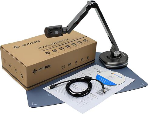 Joy-Using V500-S Ultra-Portable 8 MP Document Camera & Visualizer – Full HD 1080p @30fps, Autofocus, A3 Capture Area, USB Plug-and-Play – Ideal Gift for Teachers, Students & Remote Workers in Saudi Arabia