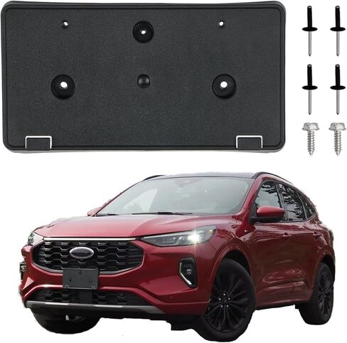 Front License Plate Bracket Frame Holder with Bolts Compatible with Ford F-250 F-350 F-450 Super Duty 2023 2024 2025 PC3Z-17A385-AA FO1068203 in Saudi Arabia