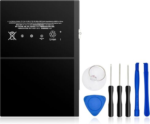 A1484 A1474 8827mAh Tablet Battery for iPad Air 1 iPad 5th 6th 7th 8th 5 6 7 8 A1474 A1475 A1476 A1822 A1823 A1893 A1954 A2197 A2198 A2200 A2270 A2428 A2429 A2430 with Installation Tools 32.9Wh in Saudi Arabia