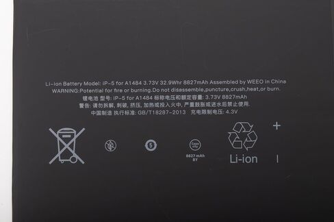 A1484 A1474 8827mAh Tablet Battery for iPad Air 1 iPad 5th 6th 7th 8th 5 6 7 8 A1474 A1475 A1476 A1822 A1823 A1893 A1954 A2197 A2198 A2200 A2270 A2428 A2429 A2430 with Installation Tools 32.9Wh in Saudi Arabia