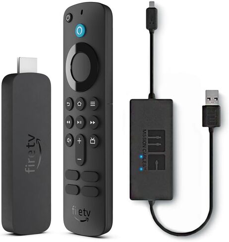 Amazon Fire TV Stick 4K Plus مع كابل طاقة USB (يلغي الحاجة إلى محول التيار المتردد) in Saudi Arabia