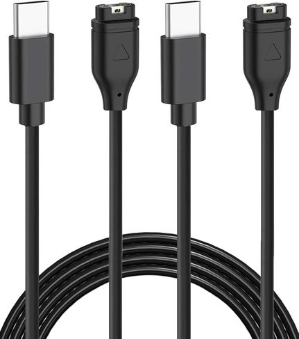 شاحن Threeeggs USB من النوع C لـ Garmin Forerunner 165 245 265، سلك كابل شحن بديل للساعة الذكية Forerunner 965 945 45 (عبوتان، 3.3 قدم/1 متر) in Kuwait