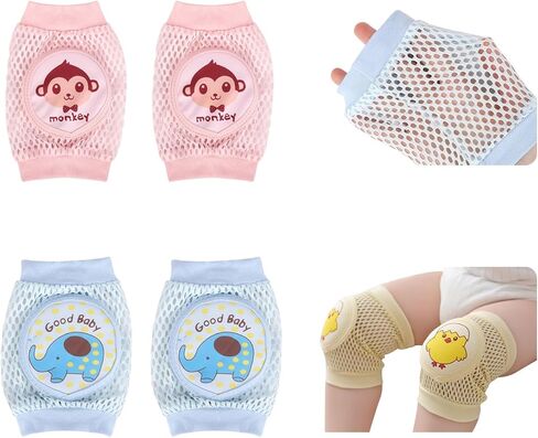 Baby Knee Pads for Crawling,Soft Knee Protectors,Non-Slip Infant Knee Pads for Hardwood Floors,Boys Girls 6-24 Months in Saudi Arabia