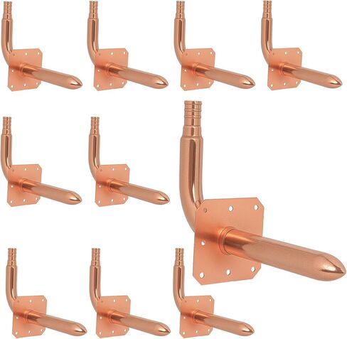 1/2 Inch Copper PEX Stub Out Pex-B Copper Stub Out Elbow with Wall Flange, PEX Fittings Crimp Barb for PEX-B/C Pipe, ASTM F1807 Certified Copper Plumbing Connector for Water Supply Lines - 10pack in Saudi Arabia