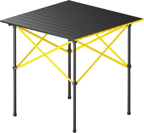 FanttikOutdoor Zeta V11 Pro Camping Table, Portable Folding Roll Up Table with Lightweight Aluminum Top & Carry Bag for Camping, BBQ, Tailgating Party, Picnic, Backyard, Medium in Kuwait