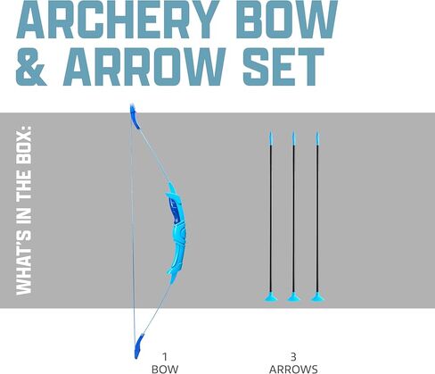 Franklin Sports Kids Archery Bow and Arrow Set - Indoor Toy Archery Set - Plastic Bow and Toy Arrows for Kids - Complete Youth Set in Saudi Arabia