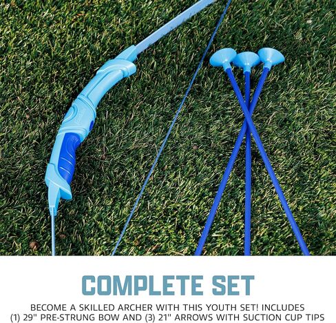 Franklin Sports Kids Archery Bow and Arrow Set - Indoor Toy Archery Set - Plastic Bow and Toy Arrows for Kids - Complete Youth Set in Saudi Arabia
