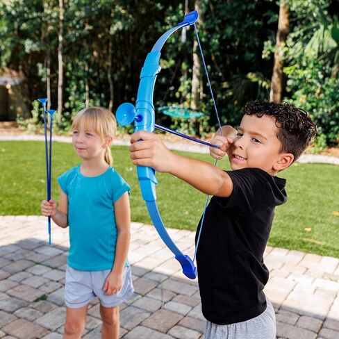 Franklin Sports Kids Archery Bow and Arrow Set - Indoor Toy Archery Set - Plastic Bow and Toy Arrows for Kids - Complete Youth Set in Saudi Arabia