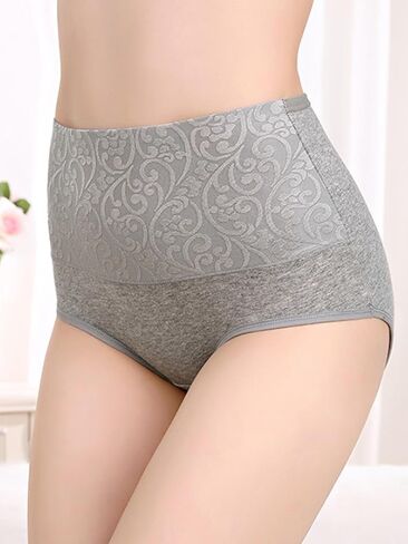 DingLu Women's Underwear High Waisted Postpartum Full Coverage Cotton Panties 6 Pack in Saudi Arabia
