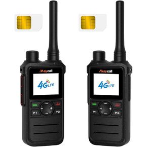 Lifetime Use Satellitel Walkie Talkies with SIM Cards Global 3000 Mile Range Walkie Talkie 4G LTE POC Radios Dual SIM with Flashlight 3000mAh Battery (MC-368) in Kuwait