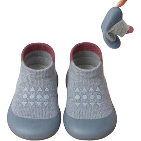PandaEar Baby Sock Shoes Toddler Walking Shoes, Non-Slip Soft Sole Sneakers Breathable Slippers for Infant Boys Girls in Kuwait