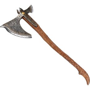 نسخة طبق الأصل معدنية من AncientSmithy Kratos Leviathan Ax مع رونية متوهجة في الظلام، فأس كراتو حقيقي مع شفرة فولاذية صلبة عالية الكربون in Kuwait