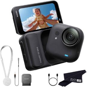 Insta360 GO Ultra Premium Cycling Bundle- Tiny Mighty Hands-Free 4K Cam, Lightweight, Low Light Excellence, Mount Anywhere| Bundle Includes Ring Remote, Flexi Strap Mount, Quick Release Mount in Kuwait