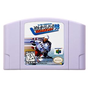 INSTR N64 games Cartridge Wayne Gretzky's 3D Hockey '98 NTSC Version Retro Games reconstructed (Renewed) in Kuwait