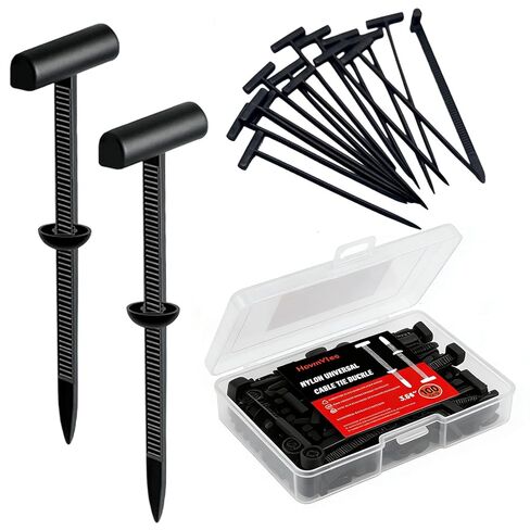 Upgrade Nylon Universal Cable Tie Buckle, Multifunctional Snap Fit Nylon Clips, UV Resistant Car Zip Ties Clips for Car Fender Bumper Trunk Home Use(100pcs) in Saudi Arabia