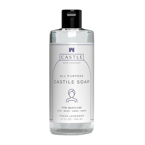 Castile Soap Liquid Unscented 16 Oz - All Purpose Liquid Castile Soap Unscented Gentle Cleanser For Hair Body Wash Hand Wash Home Nourishing Formula Gentle on Skin For All Ages Daily Care in Saudi Arabia