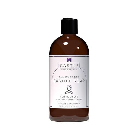 Castile Soap Liquid Unscented 16 Oz - All Purpose Liquid Castile Soap Unscented Gentle Cleanser For Hair Body Wash Hand Wash Home Nourishing Formula Gentle on Skin For All Ages Daily Care in Saudi Arabia