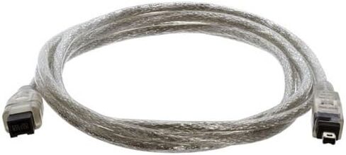 IEEE-1394, 9P / 4P, Firewire Cable, Clear, 6 ft in Saudi Arabia