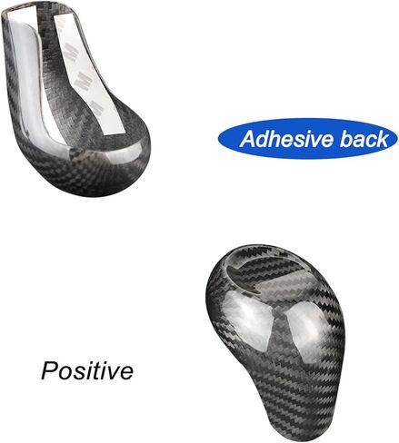 Compatible with Chevrolet/Chevy Gear Shift Knob Cover Trim Real Carbon Fiber for Camaro 2016-2024 Interior Accessories,Red in Saudi Arabia