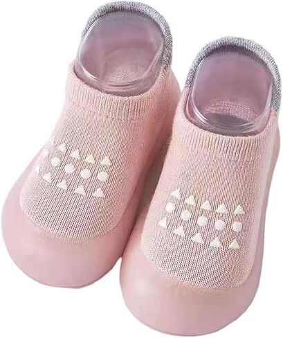 PandaEar Baby Sock Shoes Toddler Walking Shoes, Non-Slip Soft Sole Sneakers Breathable Slippers for Infant Boys Girls in Saudi Arabia