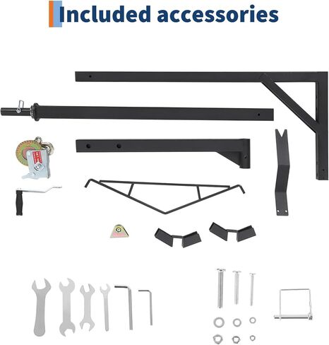 500LBS Heavy-Duty Deer Hoist Kit with Winch & Gambrel, Hitch Game Hoist with Lifting Platform – 360° Swivel & Adjustable Height for, Skinning & Game Processing in Saudi Arabia