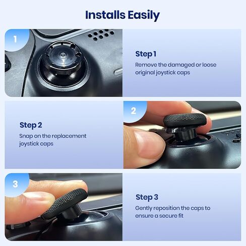 قبعات عصا التحكم البديلة من NEWDERY لوحدة تحكم PS4/PS5، لأغطية مقابض الإبهام PS5/PS4، مضادة للالتصاق، مضادة للانزلاق، مضادة للخدش، مضادة لبصمات الأصابع، لأغطية عصا التحكم PS4/PS5-(12 قطعة) in Saudi Arabia
