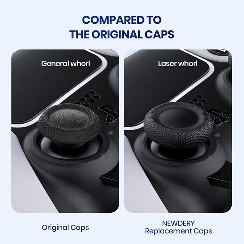 قبعات عصا التحكم البديلة من NEWDERY لوحدة تحكم PS4/PS5، لأغطية مقابض الإبهام PS5/PS4، مضادة للالتصاق، مضادة للانزلاق، مضادة للخدش، مضادة لبصمات الأصابع، لأغطية عصا التحكم PS4/PS5-(12 قطعة) in Saudi Arabia
