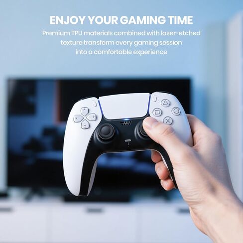 قبعات عصا التحكم البديلة من NEWDERY لوحدة تحكم PS4/PS5، لأغطية مقابض الإبهام PS5/PS4، مضادة للالتصاق، مضادة للانزلاق، مضادة للخدش، مضادة لبصمات الأصابع، لأغطية عصا التحكم PS4/PS5-(12 قطعة) in Saudi Arabia