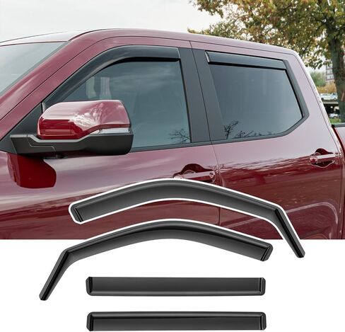 Xipoo الجانبي نافذة القصب المتوافق مع 2025 Toyota 4runner Danclectors 4pcs PC Window Window Prespons in Kuwait