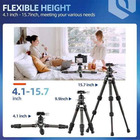 Fotopro Mini Carbon Fiber Tripod Bundle with Extension in Saudi Arabia