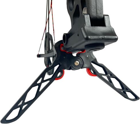 Archery Bow Stand Folding Compound Bow Stands Bow Jack Limbs Clamp Kickstand Ground Holder for Outdoor Hunting Shooting Accessories (Standard) in Kuwait