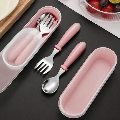 Colored stainless steel tableware set, metal silverware, round handle, dishwasher safety fork, spoon for home, dining room and kitchen-green in Saudi Arabia