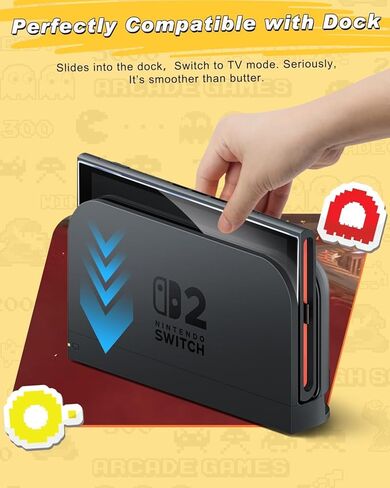 واقي شاشة OMOTON مكون من قطعتين لجهاز Nintendo Switch 2 [ترقية 2025] مع صينية محاذاة سهلة التركيب، وإكسسوارات صلابة 9H، خالية من الفقاعات، فائقة الوضوح ومضادة للخدش، حافظة وصديقة للإرساء in Saudi Arabia