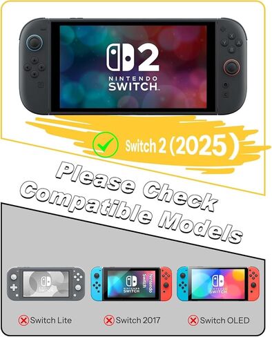 واقي شاشة OMOTON مكون من قطعتين لجهاز Nintendo Switch 2 [ترقية 2025] مع صينية محاذاة سهلة التركيب، وإكسسوارات صلابة 9H، خالية من الفقاعات، فائقة الوضوح ومضادة للخدش، حافظة وصديقة للإرساء in Saudi Arabia
