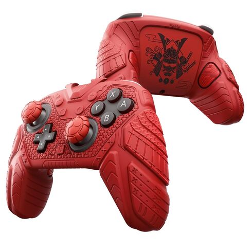 PlayVital for Nintendo Switch 2 Pro Controller Skin Cover – Samurai Armor Edition Silicone Case for Switch 2 Pro Controller with Back Button Caps & Thumb Grip & Sticker, Shockproof - Black in Saudi Arabia