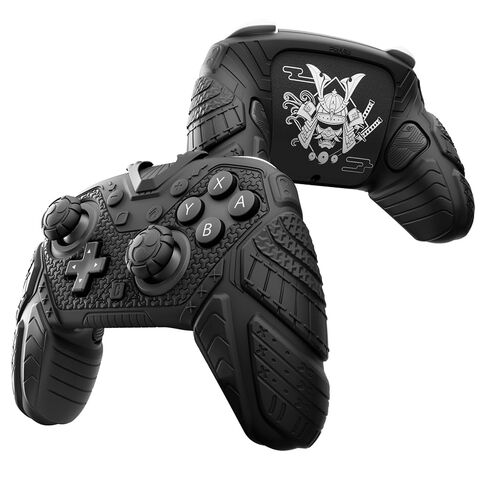 PlayVital for Nintendo Switch 2 Pro Controller Skin Cover – Samurai Armor Edition Silicone Case for Switch 2 Pro Controller with Back Button Caps & Thumb Grip & Sticker, Shockproof - Black in Saudi Arabia