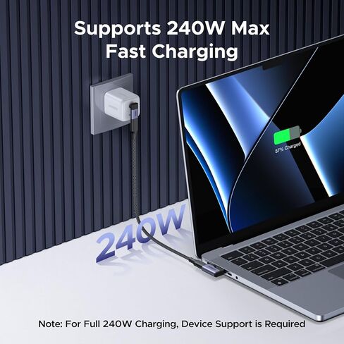 UGREEN 40Gbps Right Angle USB C Adapter Combo, 2-Pack 90 Degree USB-C Adapter Compatible with MacBook Pro/Air, Steam Deck, Switch, ROG Ally, Thunderbolt 4, iPhone 16/17, iPad in Saudi Arabia