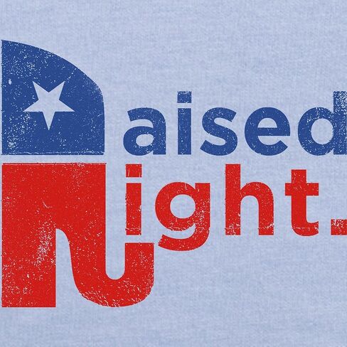 تي شيرت CafePress Raised Right للأطفال الصغار، تي شيرت لطيف برسومات للأطفال الصغار، 100% قطن in Kuwait