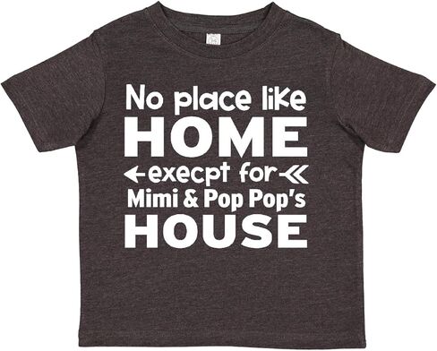 inktastic No Place Like Home Except for Mimi's & Pop Pop's House Toddler T-Shirt in Saudi Arabia