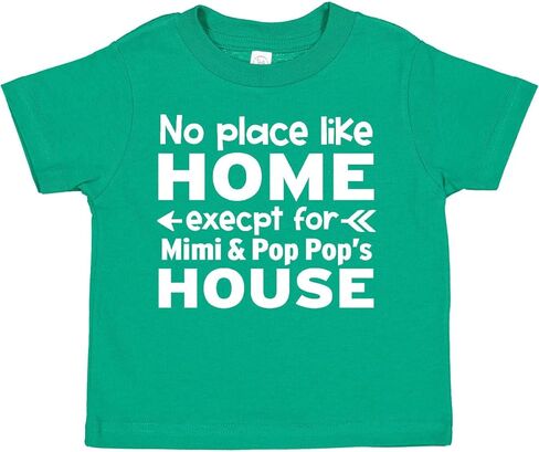 inktastic No Place Like Home Except for Mimi's & Pop Pop's House Toddler T-Shirt in Saudi Arabia
