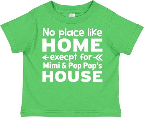 inktastic No Place Like Home Except for Mimi's & Pop Pop's House Toddler T-Shirt in Saudi Arabia