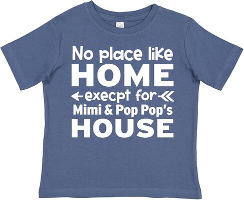 inktastic No Place Like Home Except for Mimi's & Pop Pop's House Toddler T-Shirt in Saudi Arabia