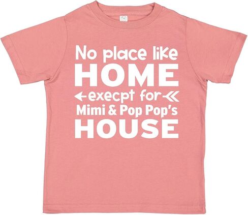inktastic No Place Like Home Except for Mimi's & Pop Pop's House Toddler T-Shirt in Saudi Arabia