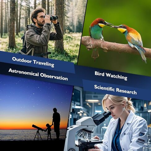 عدسة كاميرا تلسكوب WiFi: عدسة إلكترونية سعة 64 جيجابايت، شاشة 1.5 بوصة، تسجيل 1080P FHD، ملحقات مجهر التلسكوب، كاميرا كوكبية 28 مم - 50 مم للتصوير الفلكي، مشاهدة الطيور، المشي لمسافات طويلة in Kuwait