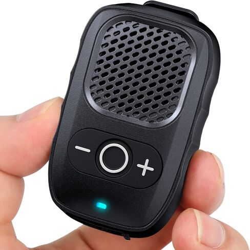 Wearable Bluetooth Speaker, 30H Working Time Clip-On Wireless Jobsite Pro Water-Resistant Portable Speaker — Built-in Mic for Hands-Free Music and Calls, Blue, Non-Magnet in Saudi Arabia