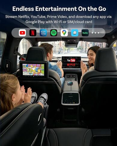 صندوق OTTOCAST P3 Pro AI - محول CarPlay اللاسلكي وAndroid Auto، Android 13 مع OttoDrive 3.0، مخرج HDMI، ذاكرة وصول عشوائي 8 جيجابايت + تخزين 128 جيجابايت، بطاقة SIM سحابية، يدعم بث YouTube وNetflix وTikTok in Kuwait