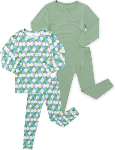 JunNeng Bamboo Viscose Pajamas for Toddler Boys, Baby Kids Soft Stretchy Pajamas Sets Sleeper in Saudi Arabia
