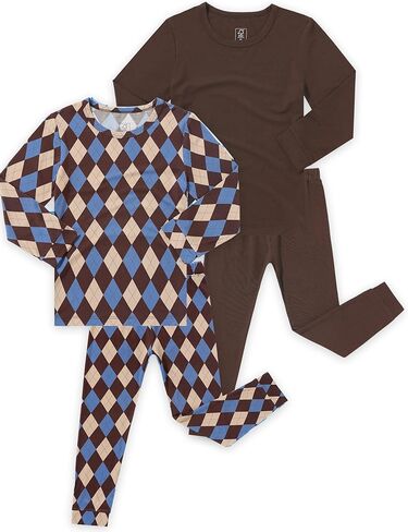 JunNeng Bamboo Viscose Pajamas for Toddler Boys, Baby Kids Soft Stretchy Pajamas Sets Sleeper in Saudi Arabia