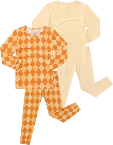 JunNeng Bamboo Viscose Pajamas for Toddler Boys, Baby Kids Soft Stretchy Pajamas Sets Sleeper in Saudi Arabia